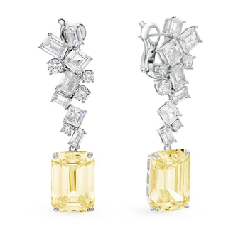 

Silver earrings with cubic zirconia sunlight sample 925