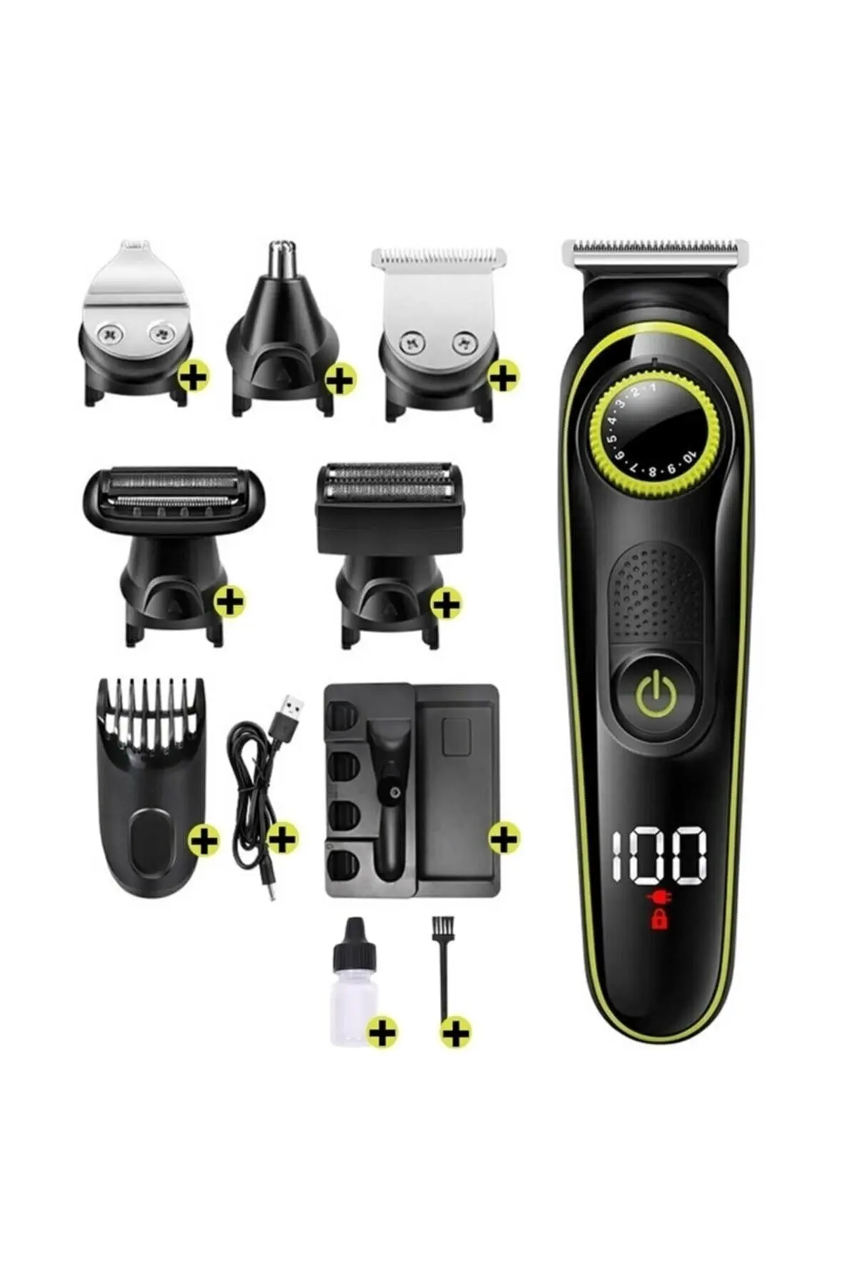

Shavingtech Cd 6171 Hair & Beard Styling Shaver Men Grooming Set 5 In 1 Ultimate