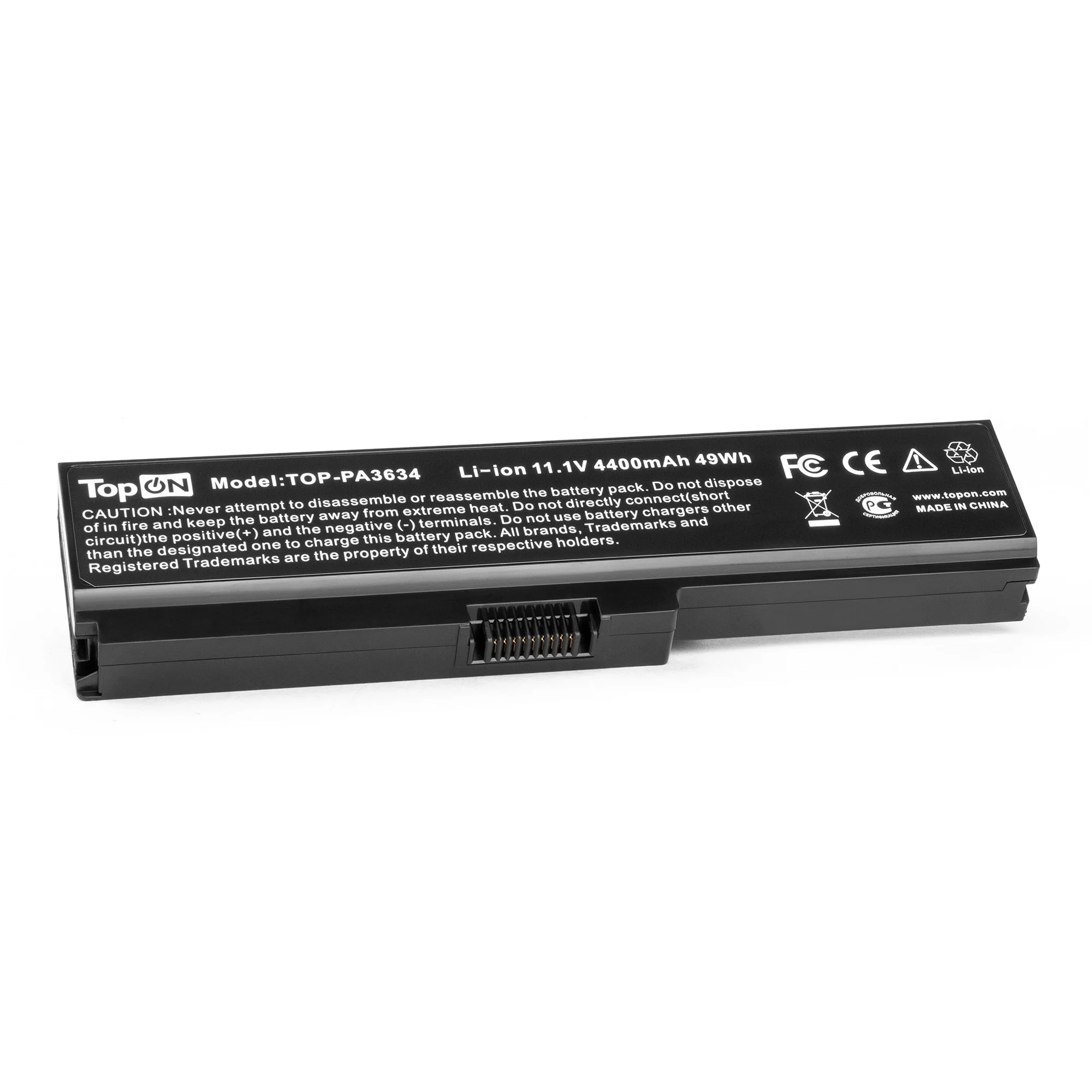 Аккумулятор для ноутбука Toshiba Satellite Pro A660 C645 L310 M300 T110 Equium U400 Series. 10.8V 4400mAh 49Wh. PN: PA3634U |
