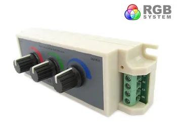 

Controller RGB Led Dimmer PWM Controller module manual with grips 12V 24V 3 X3A for RGB Led Strip
