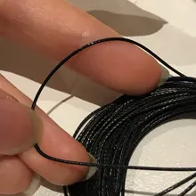 Correa de cuerda de rosca encerada de 0,5-2,5mm, collar, cuentas de cuerda para fabricación de joyería, pulsera Shamballa Diy, novedad