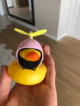 Accesorios para coche, pato con casco, Correa parpadeante, pequeño pato amarillo, luz para motocicleta y carretera, accesorios para coche