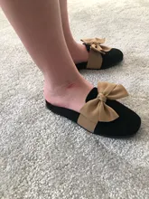 Zapatillas de moda con lazo para niños y niñas, zapatos informales, sandalias antideslizantes para interiores