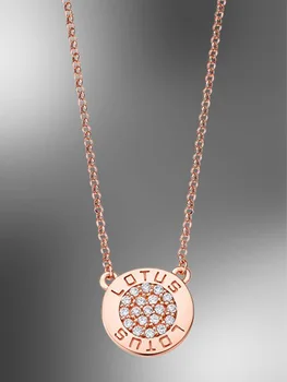 

Necklace LOTUS LP1252-1/3 925 sterling silver gold plated pink
