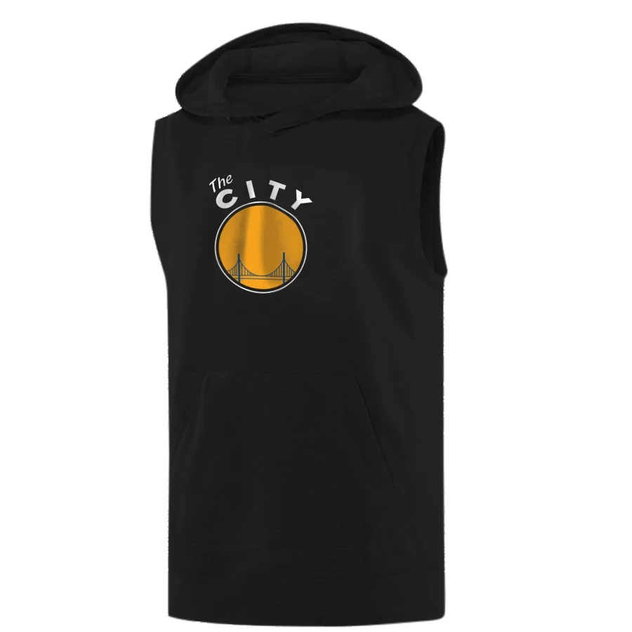 golden state sleeveless hoodie