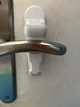 Cerradura de palanca para puerta de seguridad de bebé, cerradura autoadhesiva, útil, 1 ud.