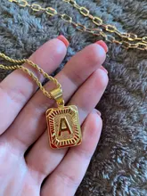 Colgante con letras iniciales para mujer y hombre, A-Z con 26 dijes, Color oro rosa y plata, joyería con letras de amor, solo para regalo, GPM05