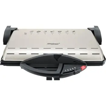 

STEBA 161500 PG4.4 contact Grill-2000 W-cooking Surface: 2x37x23 cm-Champagne metal