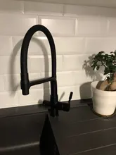 Kitchen Faucet Rotating-Sink-Mixer Chrome Brass with 360/Dual-Mode