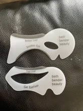 Plantilla profesional para cejas, plantilla para delinear ojos, plantilla para delinear ojos, modelos de ojos, conformación de la plantilla, herramientas de maquillaje, 2 uds.