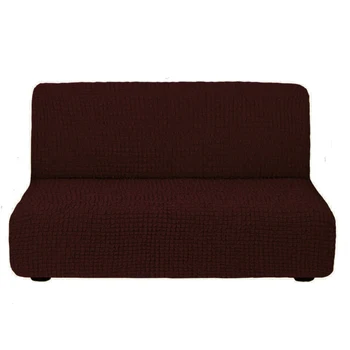 

Cover for triple sofa, without armrests, without skirts, chocolate