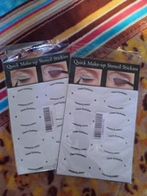 4 Hojas de maquillaje de ojos de plantillas delineador de ojos conformación de la plantilla para las cejas de sombra de ojos maquillaje plantilla herramienta estilo guía de dibujo