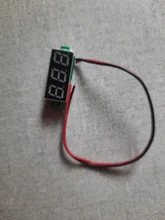 0,28 pulgadas rojo azul Digital Mini pantalla LED módulo DC2.5V-30V DC0-100V del voltímetro del probador de voltaje medidor de contador de Panel de coche de la motocicleta