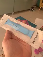 Correa de silicona para Apple Watch, 38mm/42mm, pulsera deportiva de 44mm y 40mm, correa de goma para apple watch 5 4 3 2 1