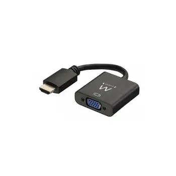 

Adapter HDMI to VGA with Audio Ewent AISCCI0306 EW9864 0,23 m Black