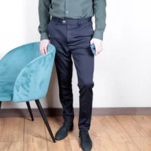 Pantalones elásticos ajustados para hombre, ropa de negocios de Color sólido clásico, alta calidad, traje Formal, novedad, 2021