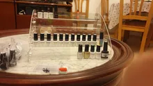 Organizador de exhibición de esmalte de uñas acrílico, 2-3-4-5-6-7 capas, manicura, cosméticos, soporte para presentación de joyería, caja de maquillaje de acrílico transparente
