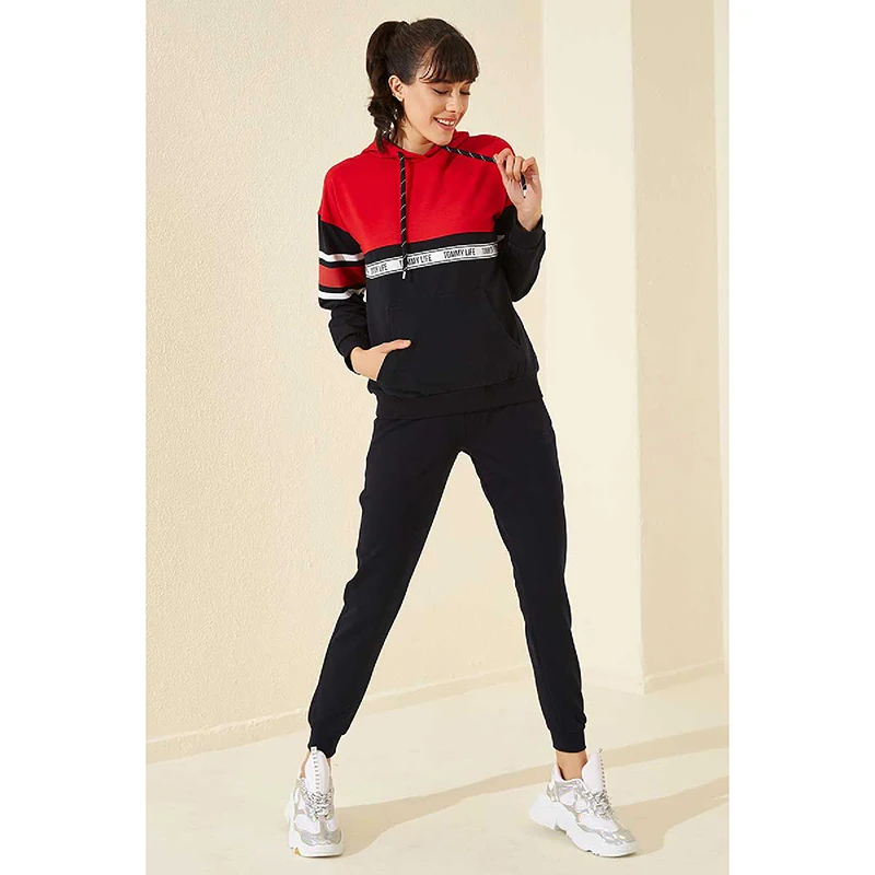 conjuntos de pijamas feminino com capuz linha