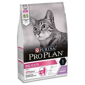 

Pro Plan Delicate для кошек с чувствительным пищеварением, Cat food, for cats, 3 кг