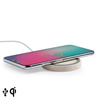 

Qi Wireless Charger for Smartphones 16535 Wheat straw Abs