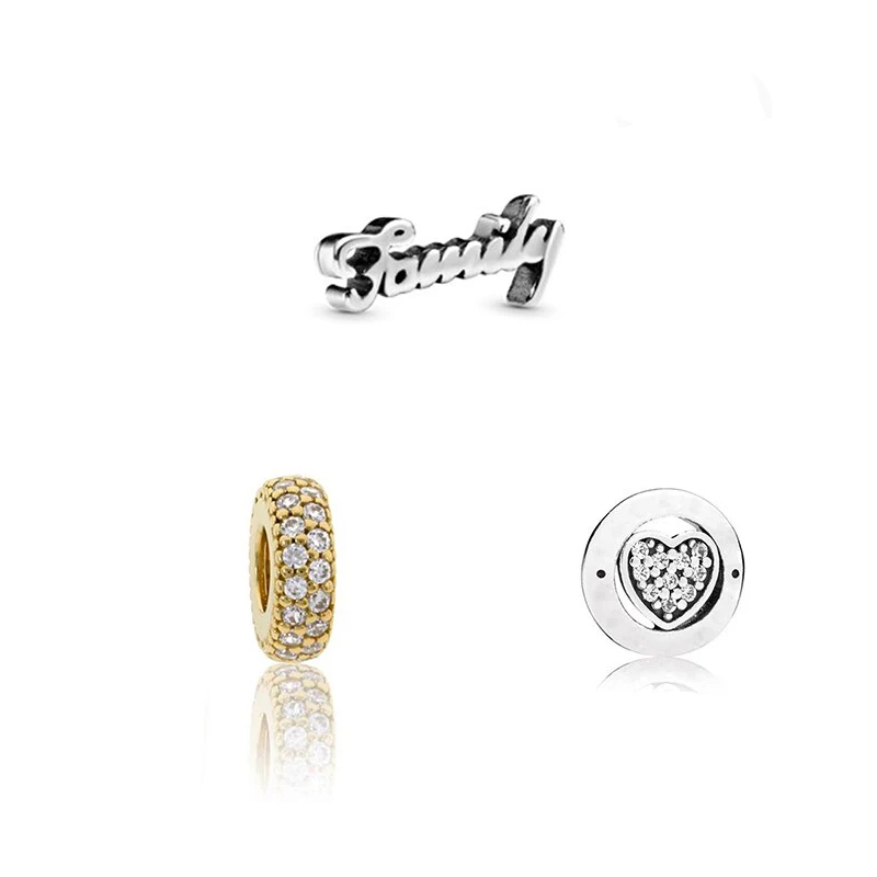 

Новинка 2020 г., изысканная ПАВЕ, семейный шрифт в форме сердца, медальон, вдохновение В Распорке, классический аксессуар для браслета, подарок