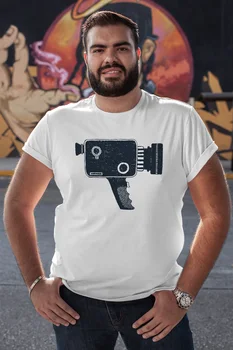 

Angemiel Wear Cinema Camera White Men 'S Cotton Big Size T-Shirt