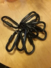 Lixada-mosquetón de supervivencia, conjunto con rizador, cierre de tornillo, gancho colgante, hebilla, equipo de escalada, acampada, 9 Uds.