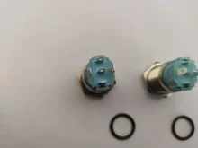 16mm 12mm interruptor de botón de metal botón impermeable circular plana Botón de luz LED auto-bloqueo auto-botón de Reinicio 1NO1NC