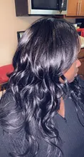 Luduna-mechones de pelo ondulado brasileño para mujer negra, extensiones de pelo ondulado 150% humano, 1/3/4 piezas, Remy
