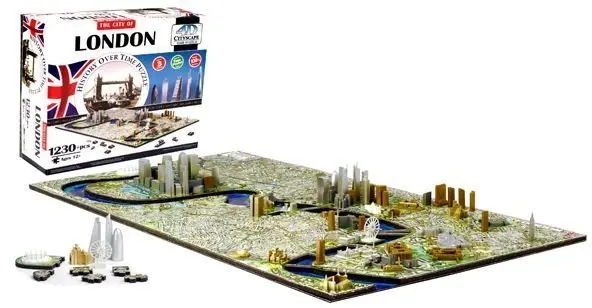 4D Пазл Лондон 1230 дет. Cityscape|Игры для вечеринки| |