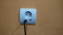 Bcsongben-enchufe electrónico de pared, toma corriente estándar de la UE con enchufe usb dual para el hogar, cargador con usb