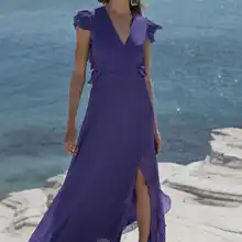 Trendyol вечернее платье с оборками TPRSS19FZ0288