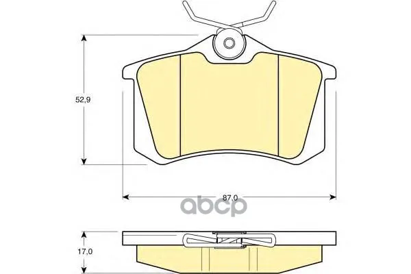 Колодки Тормозные Audi 96-/Citroen 99-/Renault 98-/Peugeot 00-/Vw 95- Задние Girling 6113301 Girling арт. 6113301