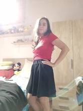A-Line Skirts Short Minimalist-Skirt Flare Plain-Fit Elastic-Waist Black Preppy Women