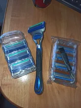 4 unids/lote cuchillas de afeitar 5 capa de hojas de afeitar para Gilettee de energía de fusión de afeitar cuchillas Gillette Proglide máquina