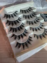 Pestañas postizas de maquillaje japonesas, 5 pares, largas y gruesas, para Cosplay