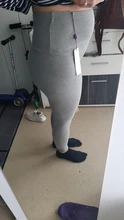 Laamei embarazo Leggings largo sólido pantalones para las mujeres embarazadas de cintura alta pantalones lápiz elástico entrenamiento deporte arriba Joggers