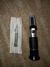 Medidor de concentración de vino y azúcar, refractómetro de alcohol de mano, densitómetro, 0-25%, cerveza, 0-40%, Brix, uvas, ATC, 48% de descuento