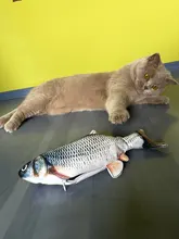 Pet suave pez electrónico juguete de carga USB eléctrico pez de imitación juguetes gato masticando jugando suministros dropshipping