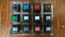 Acrylic Keyboard Tester Plastic Keycap Sampler for Cherry MX Switches