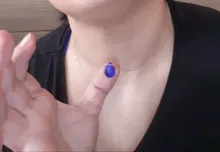 Humor de cambio de Color emoción sentimiento de Control de temperatura de la gota de agua colgante en forma de lágrima de acero inoxidable collares de cadena