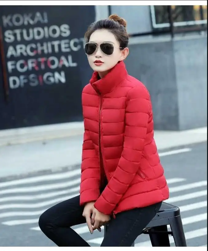 Veste En Coton Mince Hauts Courts Veste D Hiver Femmes Manteau Coreen Slim Grande Taille Femme Parka Manteau Veste Rembourree Parkas Aliexpress