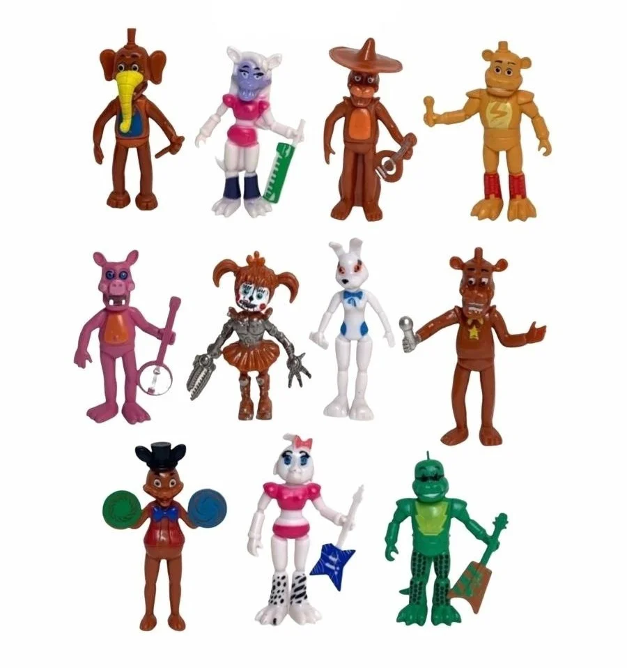 Cinco noites na figura articulada de Freddy, FNAF das meninas, brilha no  escuro, pontuação alta, 14 cm - AliExpress