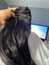 Extensiones de cabello humano con cierre de hueso, extensiones de cabello humano liso, con cierre, hecho a mano