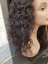 Encaje Frontal transparente con mechones, extensiones con ondas al agua, mechones con Frontal Miss Cara 100%, cabello humano Remy