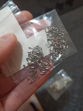 Protectores de alambre de acero inoxidable, 30 Uds., protectores de cables, ganchos en forma de U, conector para fabricación de joyas