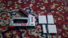 WORKPRO-pistola de grapas de alta resistencia 3 en 1, para bricolaje, mobiliario decoración Hogar, Manual de la grapadora, pistola de clavos con 800 grapas