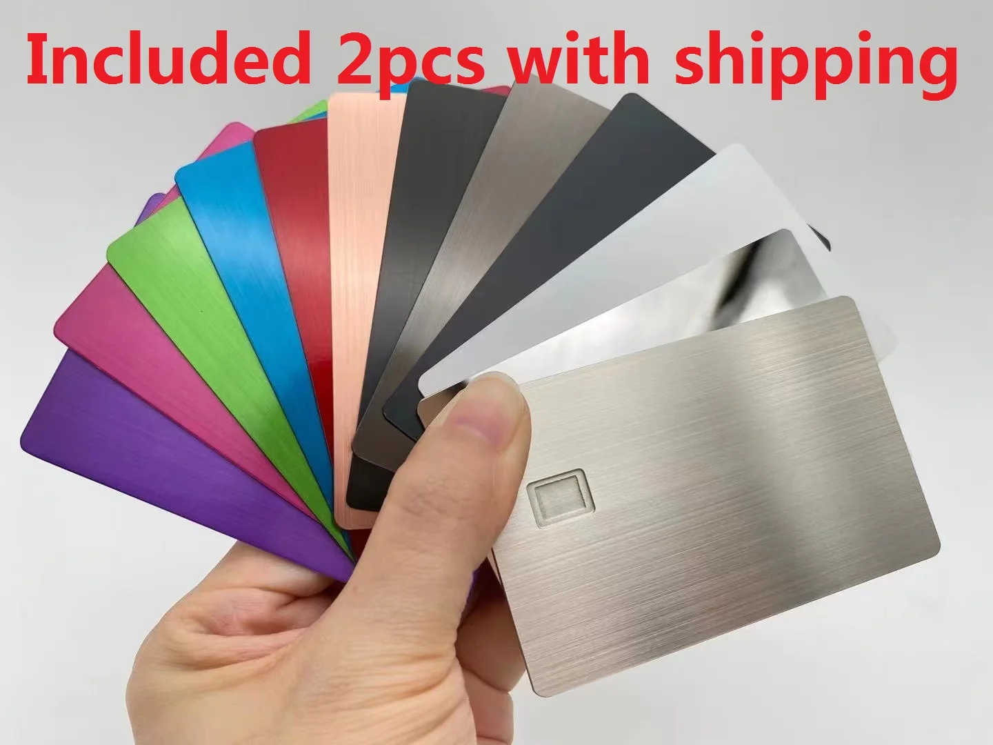 Stainless Steel Black Metal Credit Card Printable Blank Chip Slot and HICO Magnetic Strip | Канцтовары для офиса и дома