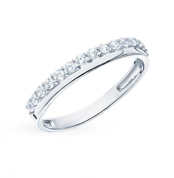 

Silver ring with cubic zirconia sunlight sample 925