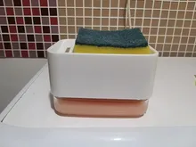 Soap-Pump-Dispenser Liquid-Dispenser-Container Soap-Organizer Sponge-Holder Kitchen-Cleaner-Tools